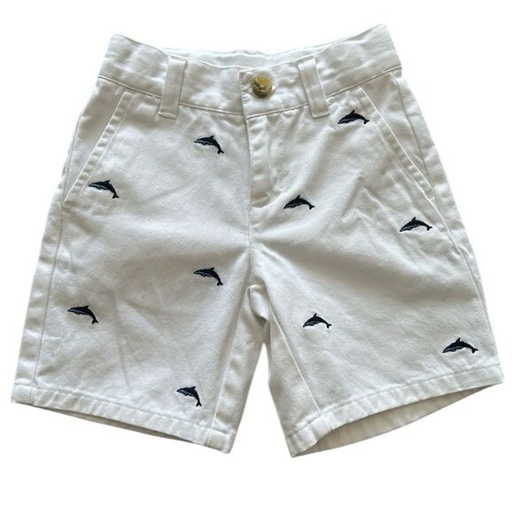Janie and Jack Boys Toucan Twill Short Set of 2 Blue/White Nautical Size 2 T - Picture 3 of 14